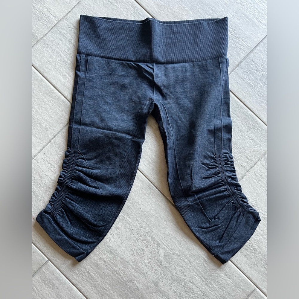 Lululemon In The Flow Crop Navy